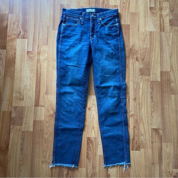 Madewell Slim Straight Raw Cut Jeans Size 26 - Picture 4 of 9